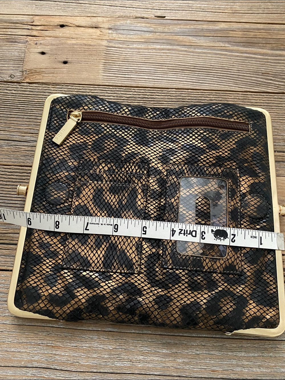 Hobo Lauren Clutch in Metallic Snakeskin. - Picture 11 of 11